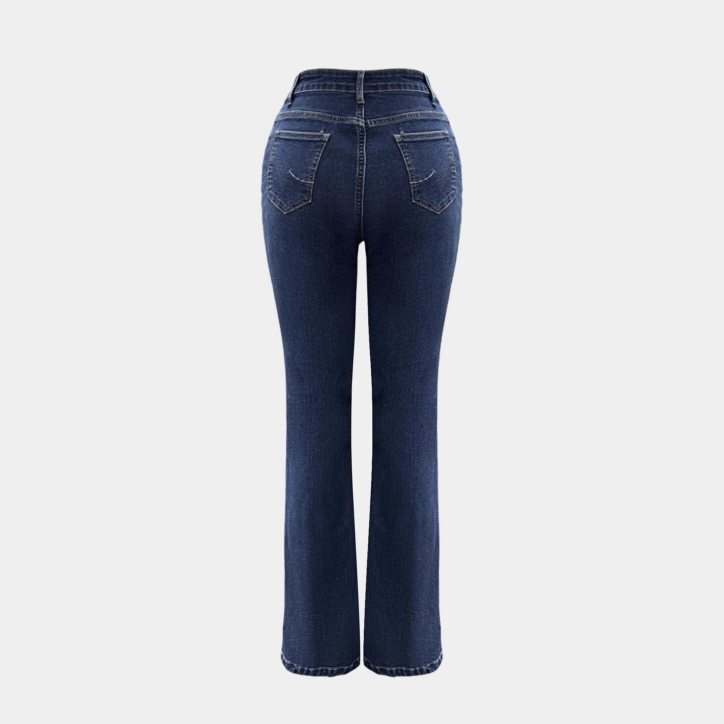 Spring Washed Slightly Flared Straight-leg Pants