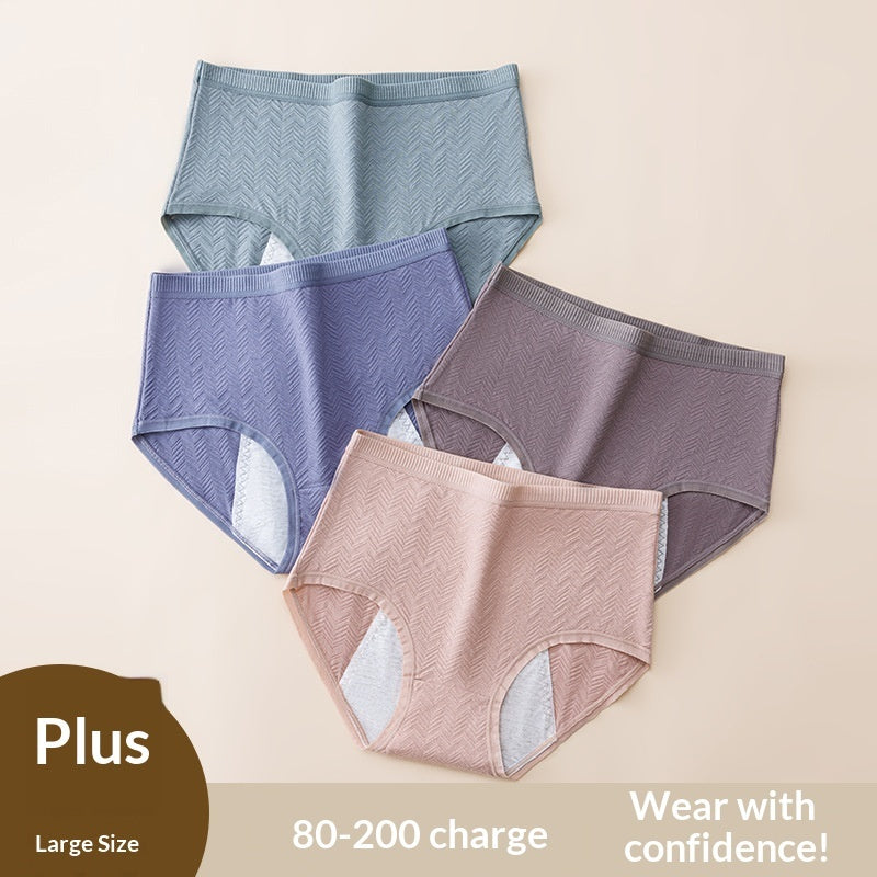 High-waisted Pure Cotton Period Panties For Women