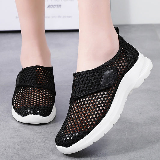 Summer Outdoor Mesh Slip-on Walking Shoes Breathable Casual Footwear