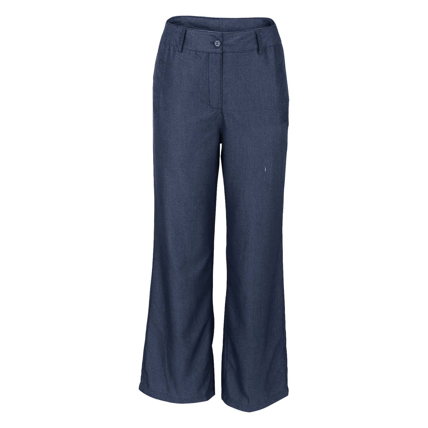 Womens Retro Striped Cotton-Linen Casual Pants