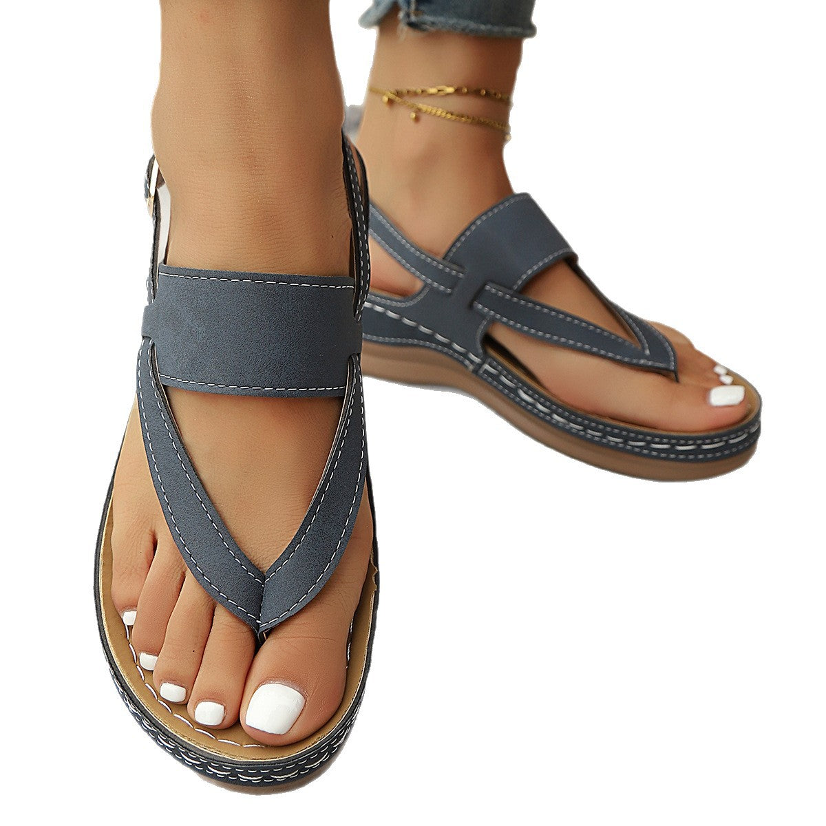 Womens Plus-Size Flip-Flop Sandals