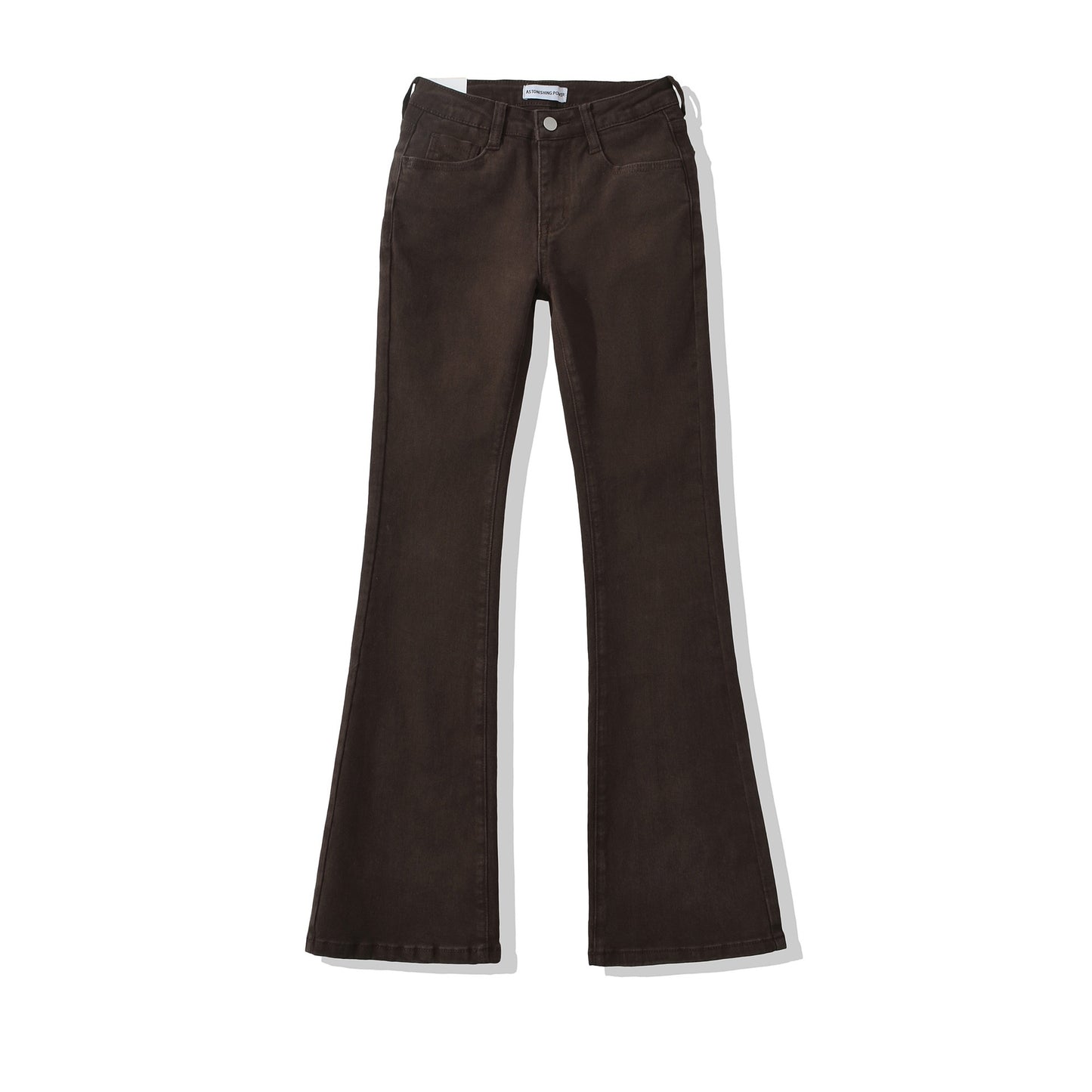 Womens Stylish Slim-fit Distressed Flared Jeans