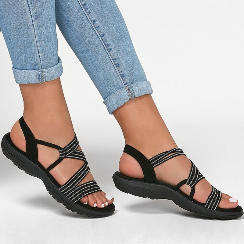 One-word Flat-bottomed Casual Comfortable Beach Outdoor Sandals